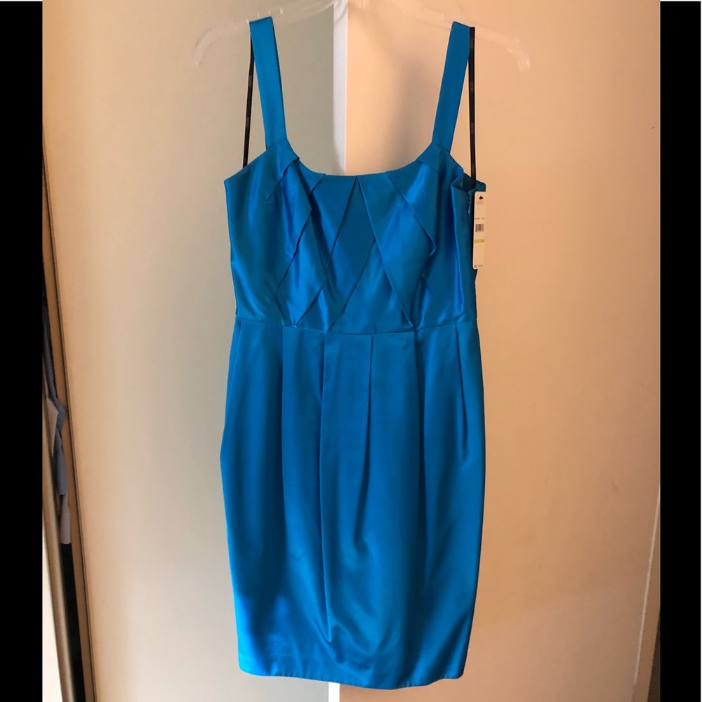 Laundry bright blue dress; size 4